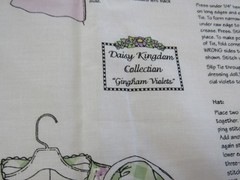 Daisy Kingdom GINGHAM VIOLETS Daisy Dolly Dress 17-19″ Doll Cut & Sew Fabric