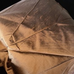 Thai Silk Fabric Copper High Sheen Luxurious Luster Handwoven From Thailand
