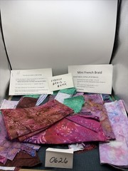 Batik Fabric Scraps And Strips For Mini French Braid Quilting. Multiple Colors