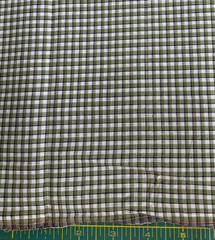 GREEN & PURPLE MINI COTTON PLAID– 1 3/8 YARDS