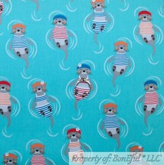 BonEful Fabric FQ Cotton Quilt Navy Blue Red White Baseball Washington Nationals