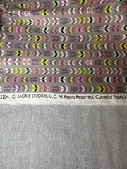 My Gray or the Highway Fabric 1 Yard Jackie Studios Camelot Arrows Gray