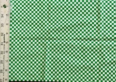 VTG Mary Engelbreit Green Checkerboard – Fat Eighth: 9” x 21”