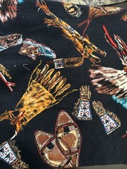 12 Fat Quarters – Assorted Western Cowboy Tribal Horses Rodeo Cotton Fabric