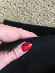 Fabric Velvet Solid Dark Black Color for Apparel Clothing 44.5″wide 24 in long
