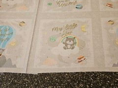 Star Bright Panel 23×42 P&B Textiles Animals Hot Air Balloon Blocks