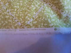 Silent Cinema Westminster Fibers Cotton Twill Fabric in Lime Green and White 2.6