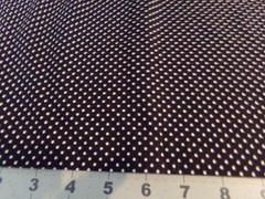 3/4 YD X 44″ VINTAGE “WHITE DOTS ON BLACK” by ROBERT KAUFMAN NEW COTTON #1975