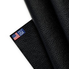 Marine Vinyl Fabric, Upholstery Faux Leather, Outdoor Boat 1 Yard, Black