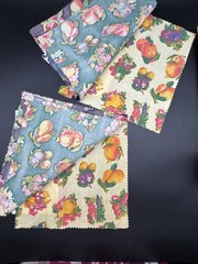 VTG 90’s Concord Fabrics Good Time Chintz Fruit 8-10″ Blocks NOS Sample Swatch