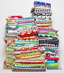 BonEful Fabric VARIETY SEW Quilt L SCRAP BOX Knit Cloth Barbie Girl Doll Clothes