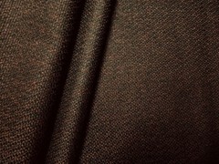 Upholstery Fabric – Resists Stains Yarn Dyed Basketweave Solid – Deep Rich Brown