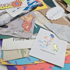 Junk Journal Lot 1Lb Ephemera Kitschy Kid Card Book Page Craft Collage Juvenile