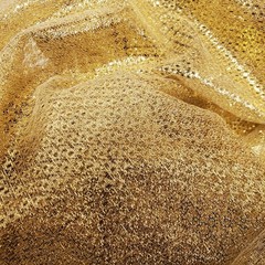 Metallic Gold Mesh Net Fabric 4 Yards x 54 Precut