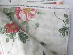 Mill Creek Fabric 3 Yards Floral Botanical Bees Butterflies Garden Print 108×55