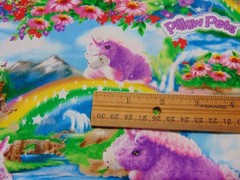 Pillow Pets Cotton Fabric Unicorns & Rainbows All Over Print 1yd x 44″