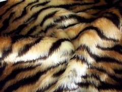 Animal Fun Faux Fur Fabric Material – TIGER