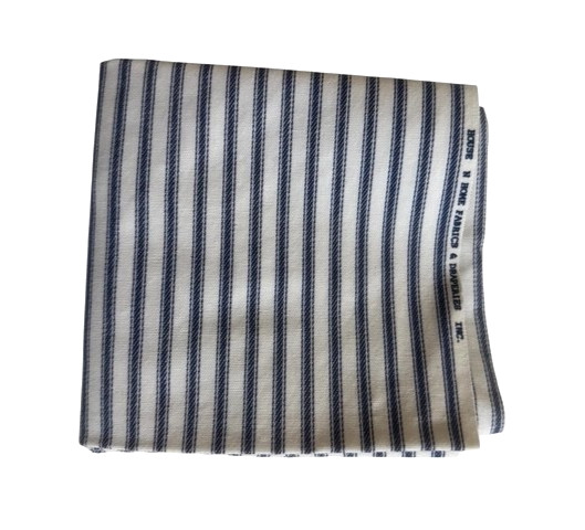 House N Home TICKING Cut 32″L x 27″w BLUE Vintage Cotton