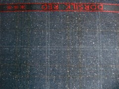 DORMEUIL 67% WOOL & 33% SILK JACKETING/SUITING FABRIC “Dorsilk Red” = 2.0 m.