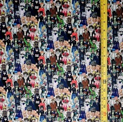 HUNTER X HUNTER ANIME COLLAGE 1 YARD FABRIC ( 36″ X 58″ ) BRAND NEW