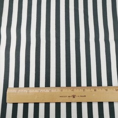 Home Decor Fabric Black and White Half Inch Strips 2 Yards x 58″ Wide