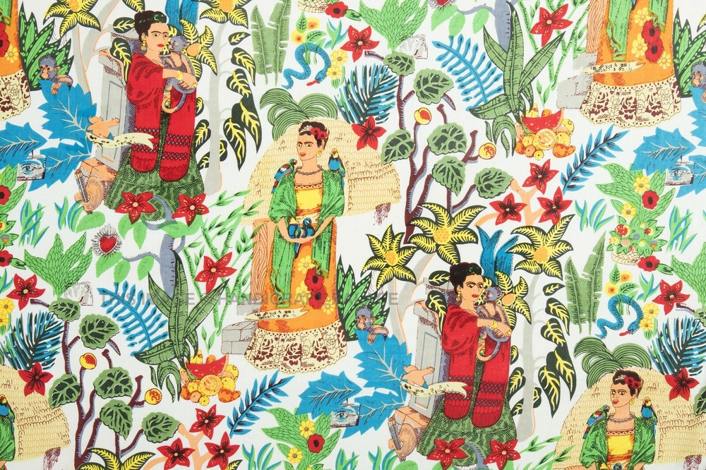 Indian Cotton Running Loose Sewing Craft Fabric 5 Yard Women Ethnic