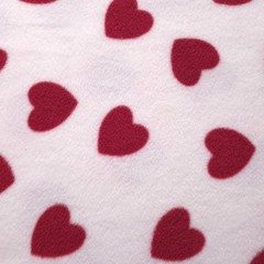 Red Heart Fleece Fabric 58″ Wide Valentine Hearts Fleece Yard Crimson