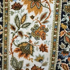 Vintage 5th Avenue Designs Fabric 1.8 Yard Floral Earth Tone Fall Autumn 67×48