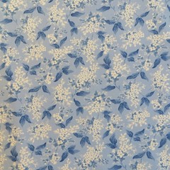 Yard ~ Middleboro Road, Lilacs Sky Blue by Marcus $3.99 Ships ANY Amount Fabric