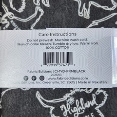 Fabric Editions FARMHOUSE Slate Gray Background 1 Yard Packages Lot of 2 NWT