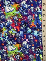 Haunted Mansion Disney Custom Fabric Fat Quarter 18”x28” Spandex Mickey Mouse