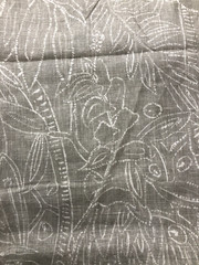 Two Piece Fabric Bundle – Simple Grey Patterns and Linen