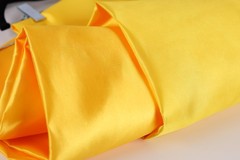 Orange Bridal Satin Fabric by the Yard, Silky Satin for Dresses and Event Decor