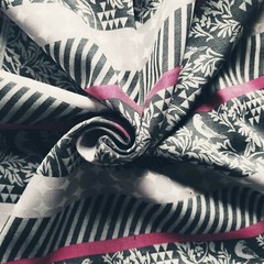 UNIQUE Cotton Jacquard from Echino of Japan – Birds, Geometric, Beautiful!