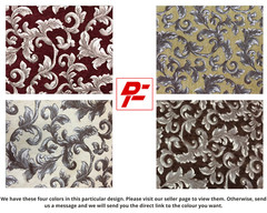 Luxurious Chenille Floral Vine Fabric for Sofa Cushion Cover Chair, Sold by Yard
