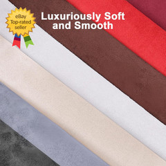 Premium Black Suede Fabric Wrap 17X70 Inch Suede Wrap for Car Interior Self Adh