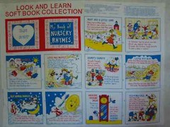 VTG Nursery Rhyme Book Look & Learn Soft Book Panel Princess Fabric