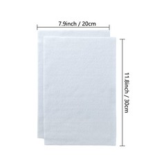 White Felt Fabric Soft Felt Sheets for Crafts 8″x12″ 20Pcs 1.4mm