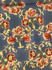upholstery floral fabric blue Beige Red Classic Retro Style 57×142″ 4 Yards