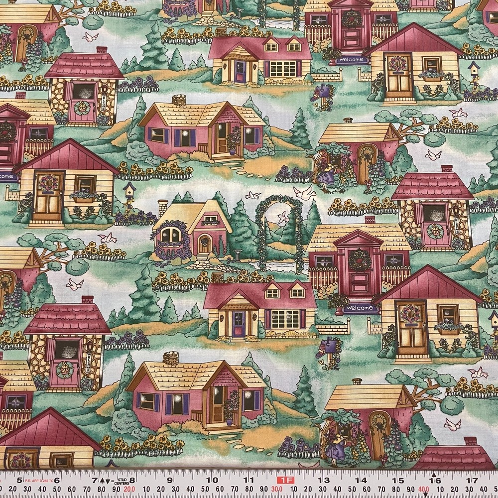 Annie’s Home by Annie Lang for The Erlanger Group Cotton Fabric by the HALF YARD