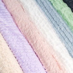 Chiffon Fabric Frilly DIY Costume Dress Materials Ruffled Solid Thin 100X150cm