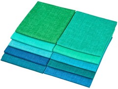10 PCS 18×21 Inch Fat Quarters Midnight Oasis Cotton Quilting Fabric Bundles