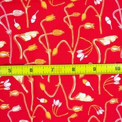 Reminisce Art Gallery Fabrics Cotton Quilting Red Floral Flowers BTHY Half Yard