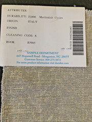 BAILEY & GRIFFIN Cosmati in Pearl 16 3/4 x 17 1/8″ Woven Chevron Fabric Sample
