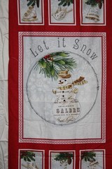 WINTER LODGE LET IT SNOW PANEL FROM STUDIO E – 100% COTTON FABRIC