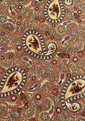 Vtg Cotton Fabric Horses & Cowboys Horseshoe Trail by Sara Khammash Half Yard