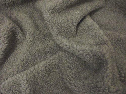 Faux Fur SHERPA FLEECE Sheepskin Fabric Material – CASHMERE GREY