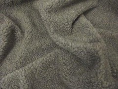 Faux Fur SHERPA FLEECE Sheepskin Fabric Material – CASHMERE GREY