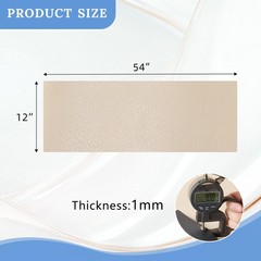 Matte Faux Leather Fabric 54×12 Inch Soft Vinyl Sheet Waterproof Upholstery
