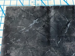 SPECIALTY FABRIC: 1-2/3 yds x 36″ wide of “VOLCANIC LIGHTNING” on Bk. Taffeta